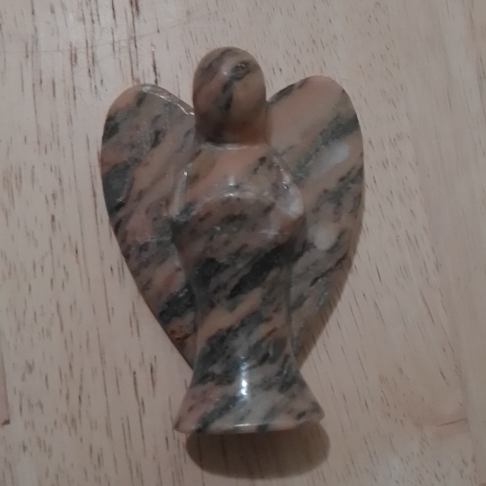 4' Tiger Skin Jasper Angel - Picture 1 of 4